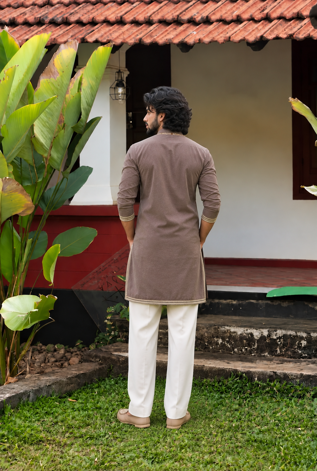 GREY ELEPHANT IRONSIDE KURTA SET WITH EMBROIDERY