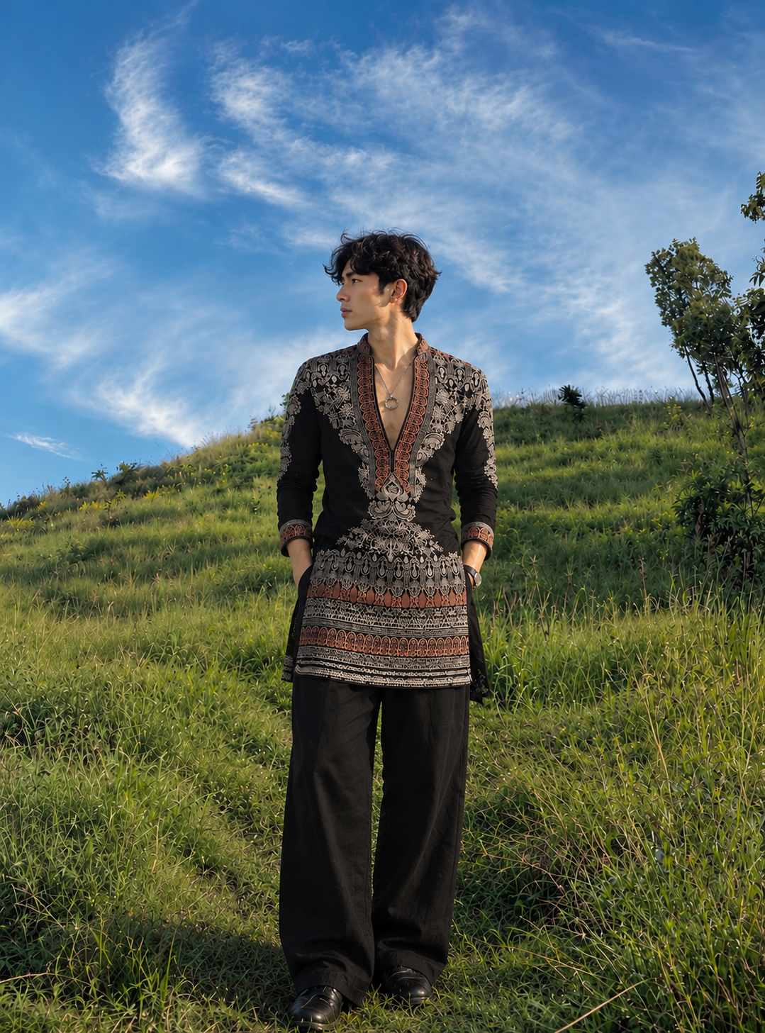 Luxury Ethnic Japanese Fabrics kurta