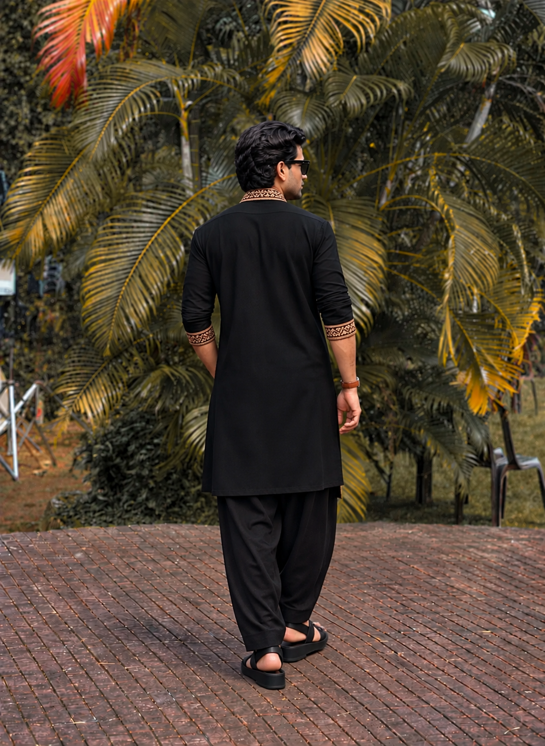 German Thread Adition Kurta pyjama With Dupatta